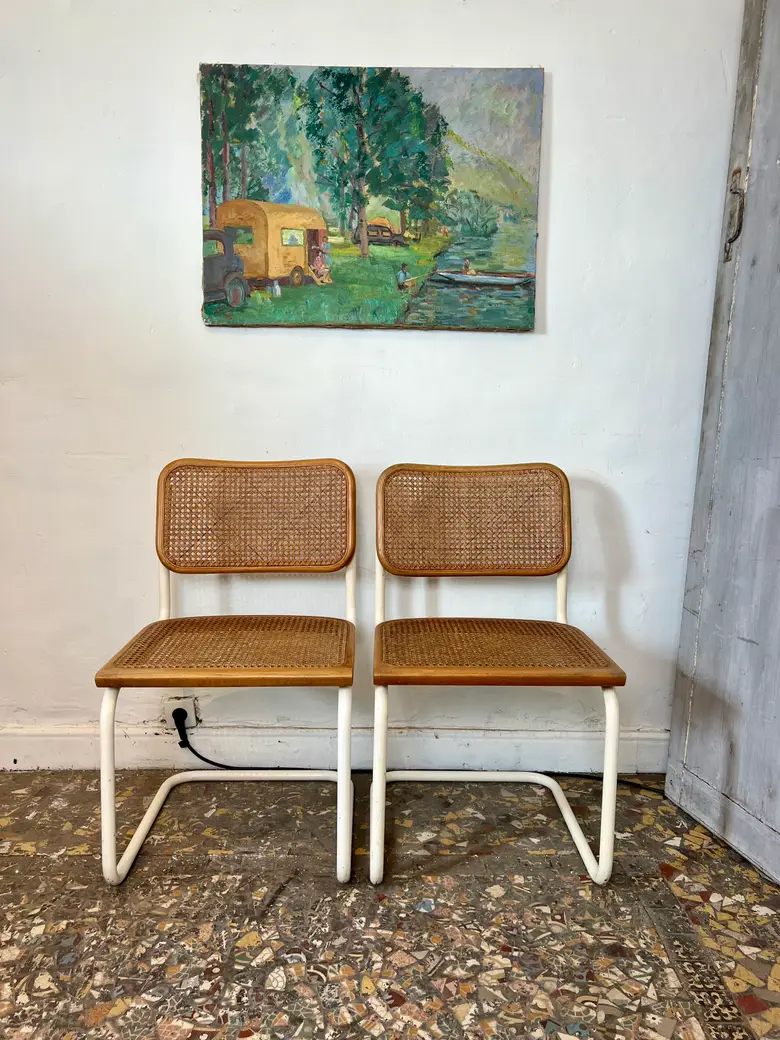 Paire de chaises Breuer Cesca B32