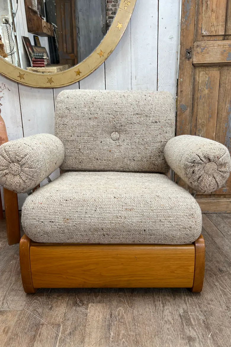 Paire de fauteuils années 80