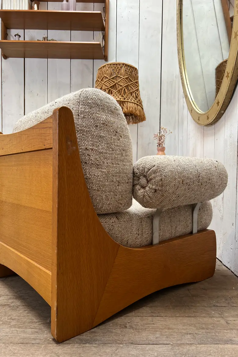 Paire de fauteuils années 80