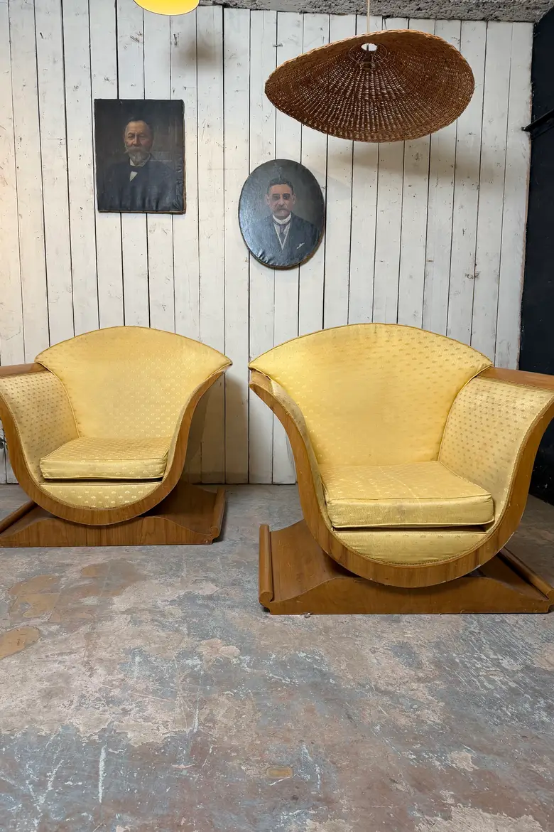 Paire de fauteuils Art Déco