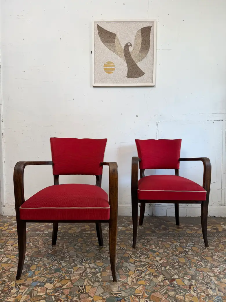 Paire de fauteuils Bridge — Paire de fauteuils Bridge