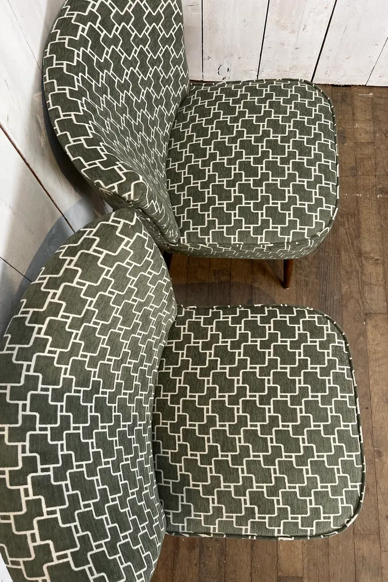 Paire de fauteuils cocktails Années 50