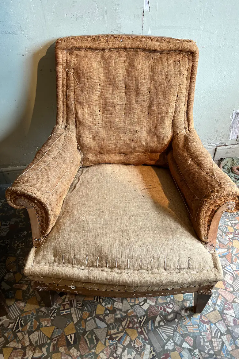 Paire de fauteuils de style Napoléon III Début XXème