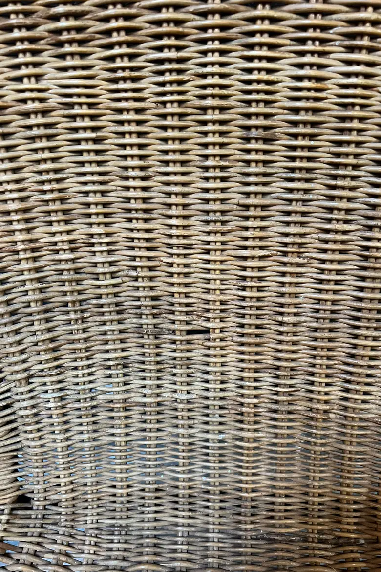 Paire de fauteuils en rotin Années 50