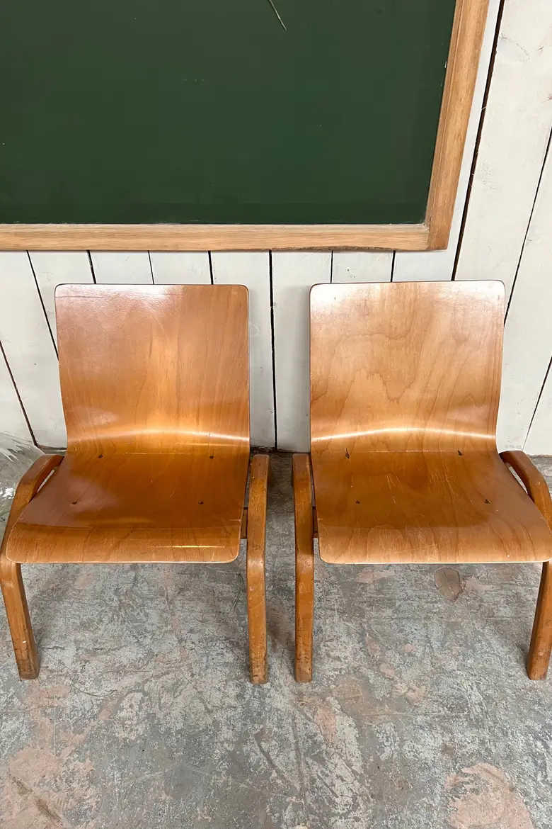 Paire de fauteuils modernes minimalistes Années 50