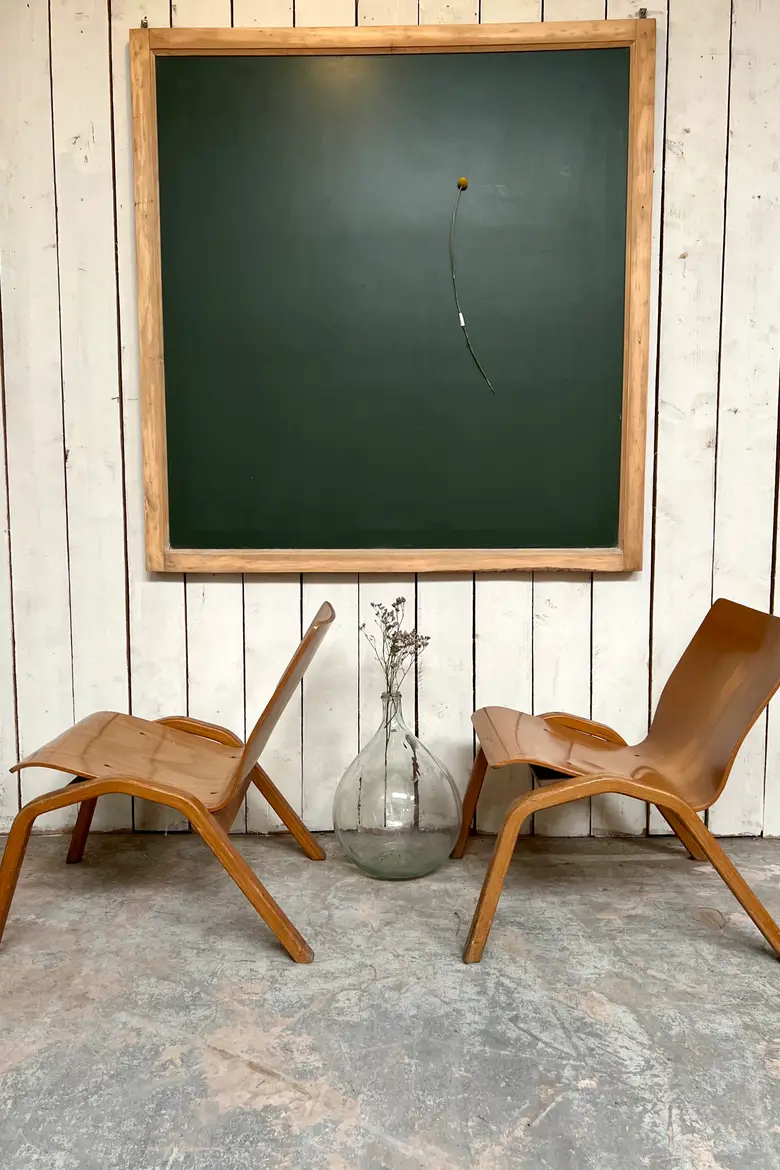 Paire de fauteuils modernes minimalistes Années 50