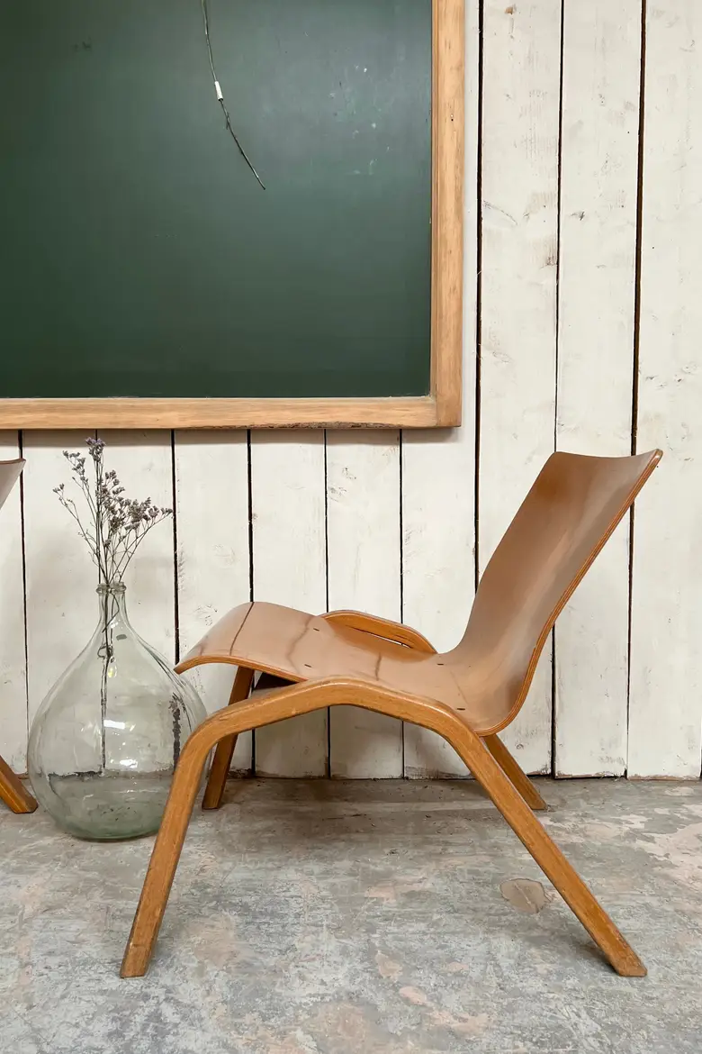 Paire de fauteuils modernes minimalistes Années 50