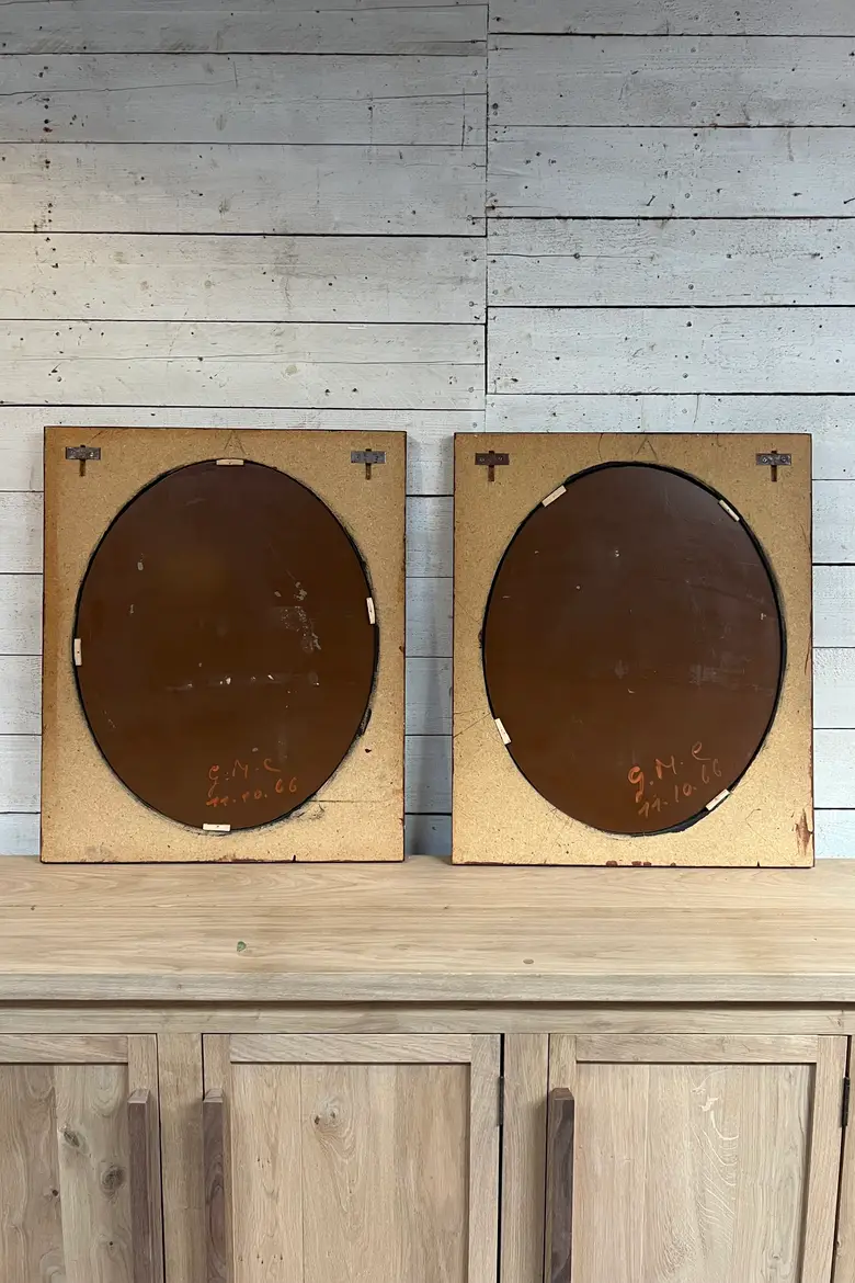 Paire de miroirs, années 1970