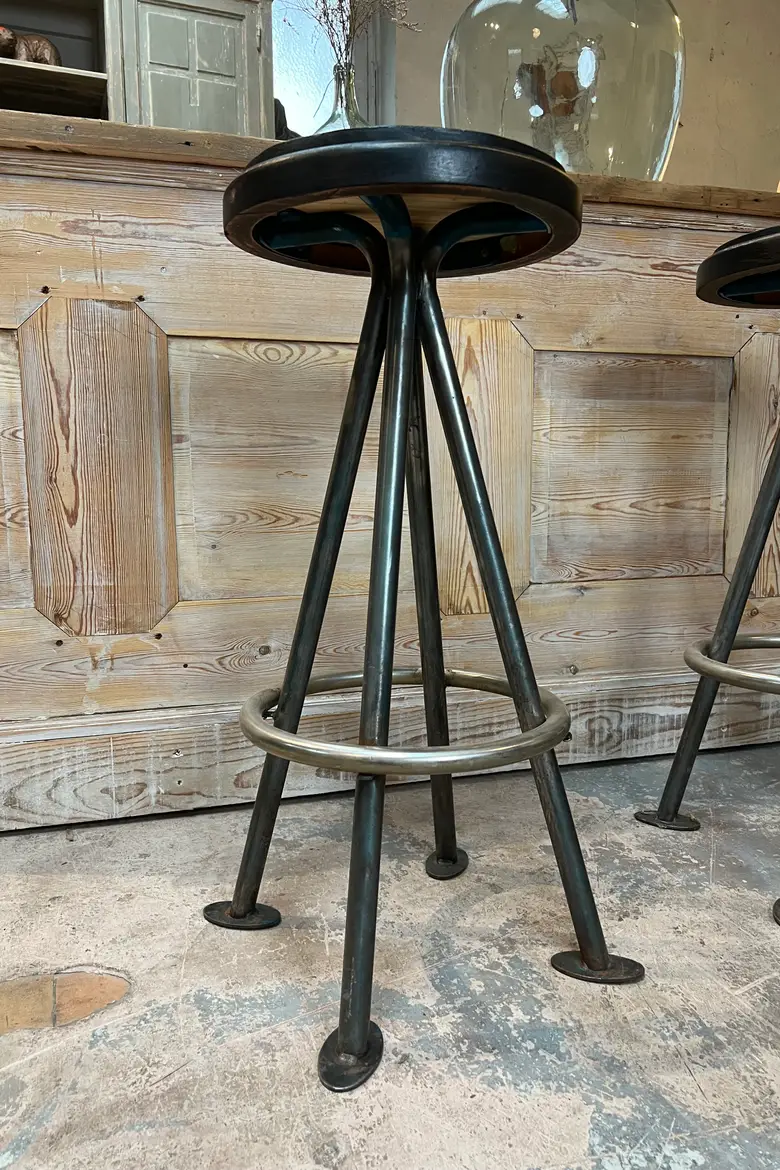 Paire de tabourets de bar Années 50