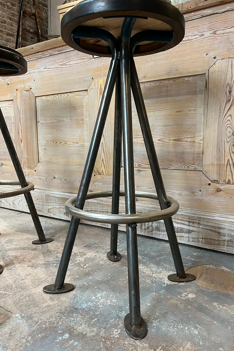 Paire de tabourets de bar Années 50