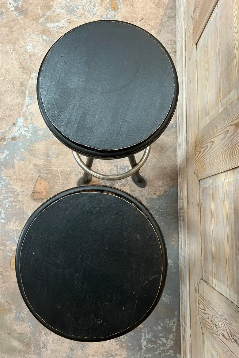 Paire de tabourets de bar Années 50