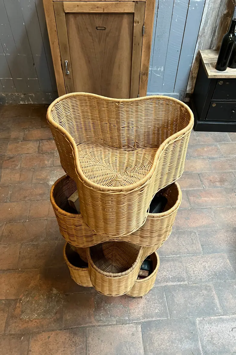 Paniers en osier années 80