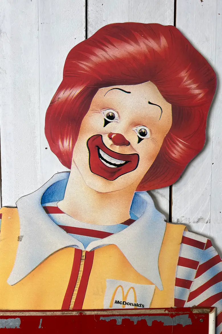 Panneau d’affichage Mc Donald année 80