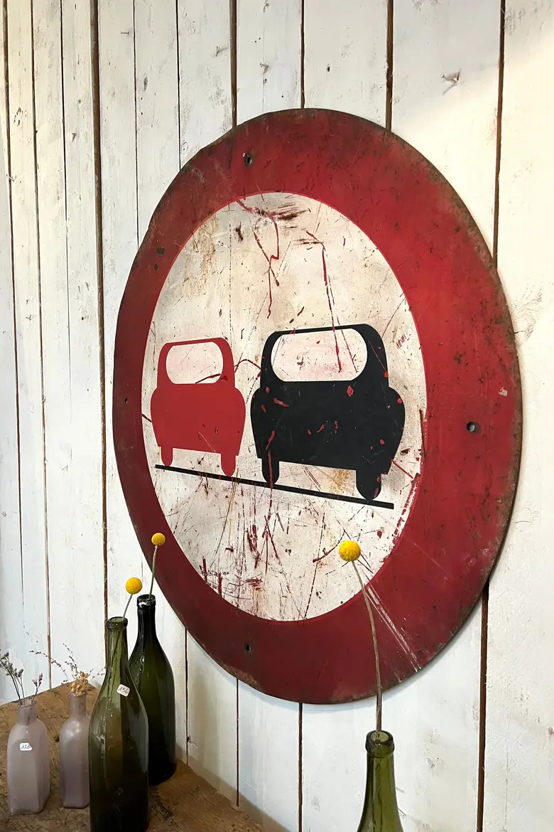 Panneau de signalisation Années 50