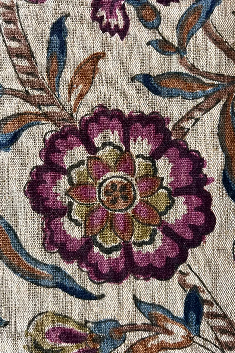 Paravent au décor floral