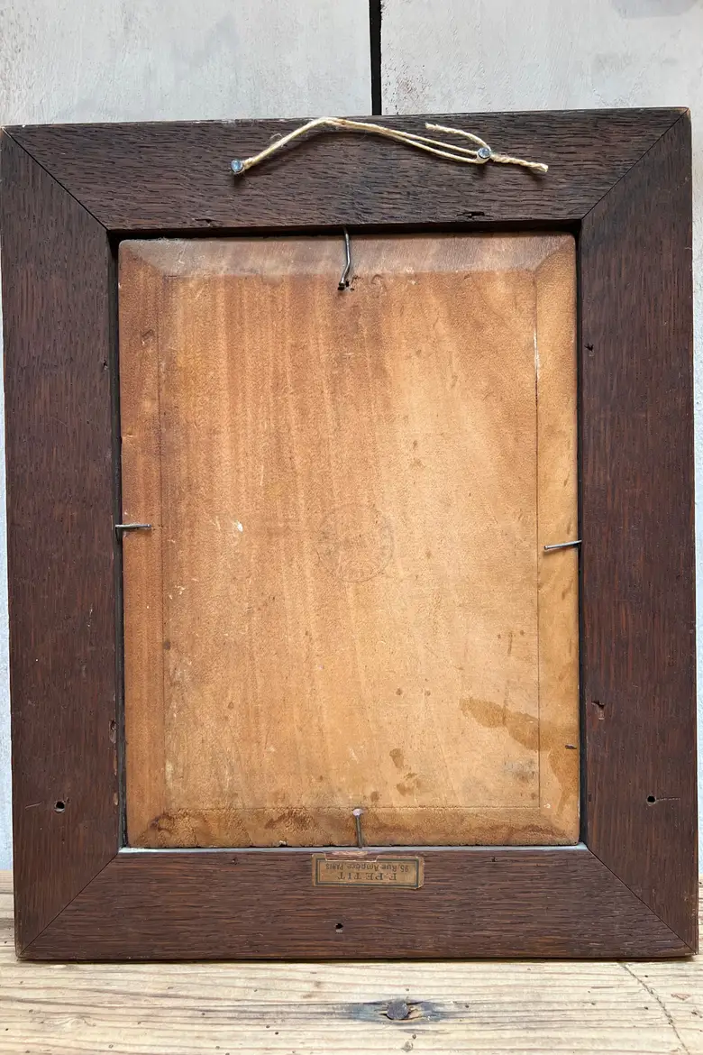 Peinture orientaliste sur bois Début XXème
