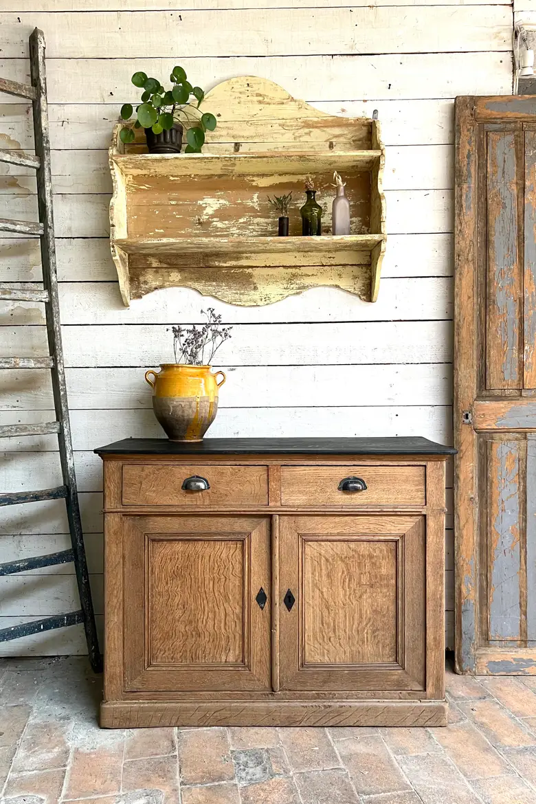 Petit buffet en chêne Début XXème