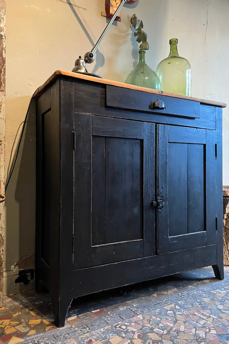 Petit buffet parisien en bois Début XXème