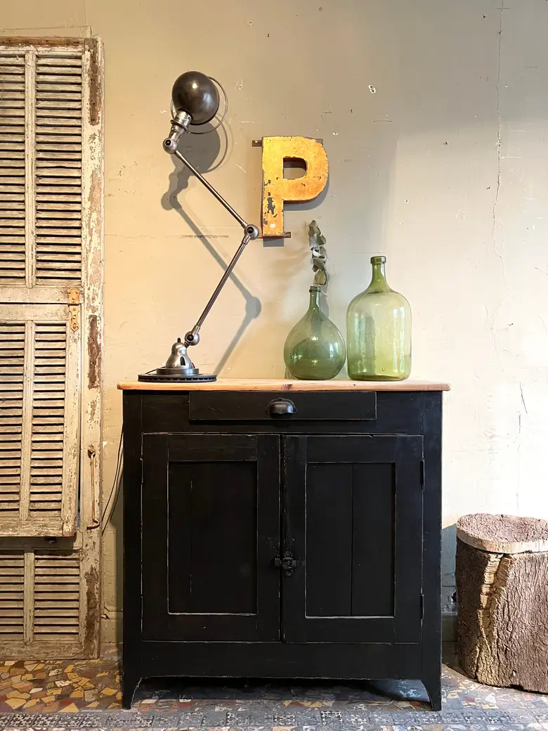 Petit buffet parisien en bois Début XXème