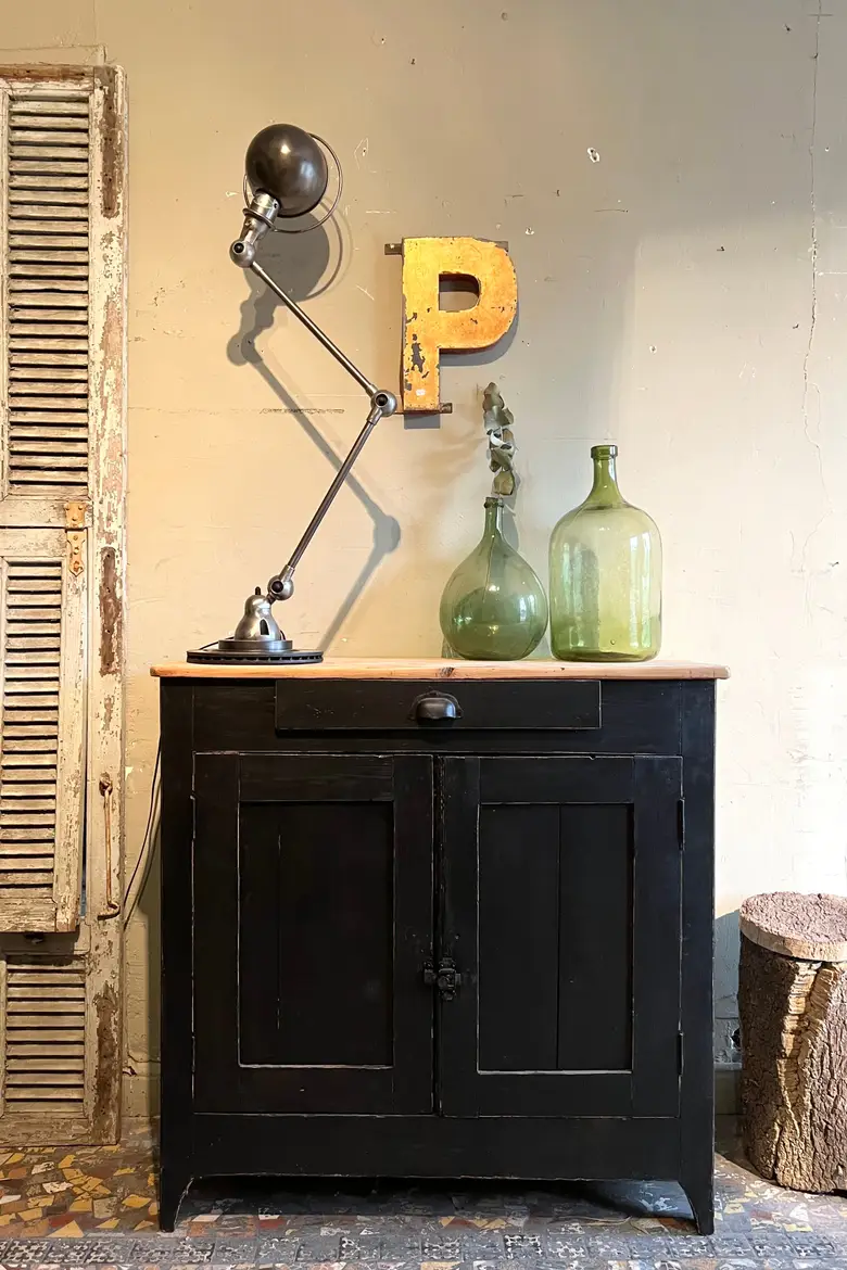 Petit buffet parisien en bois Début XXème
