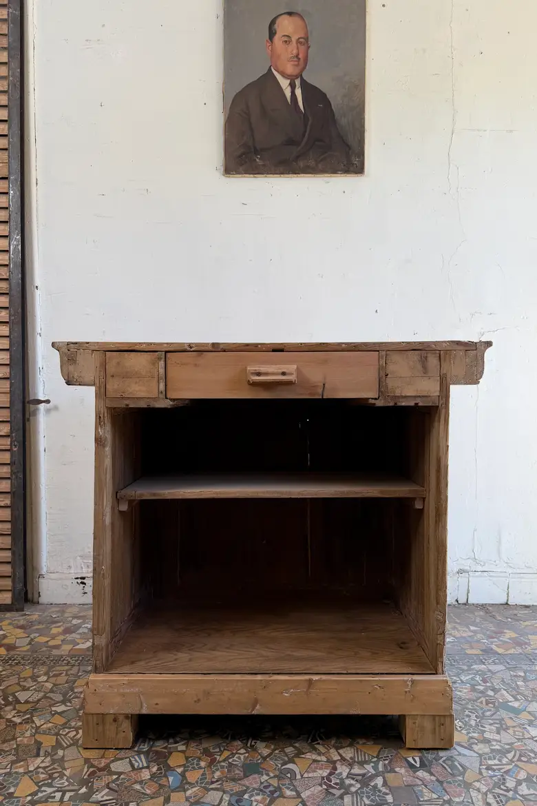 Petit comptoir de caisse en sapin – XIXe siècle