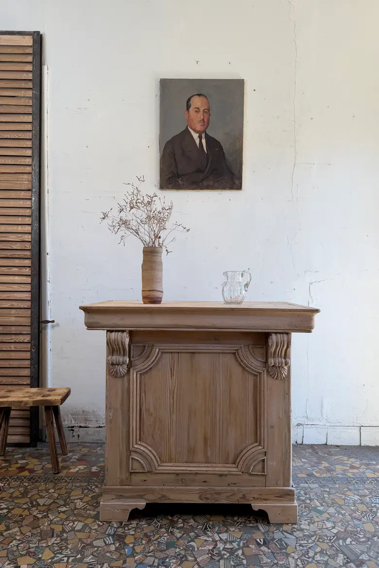 Petit comptoir de caisse en sapin – XIXe siècle
