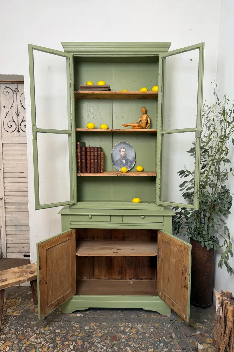 Petit deux-corps ancien vert