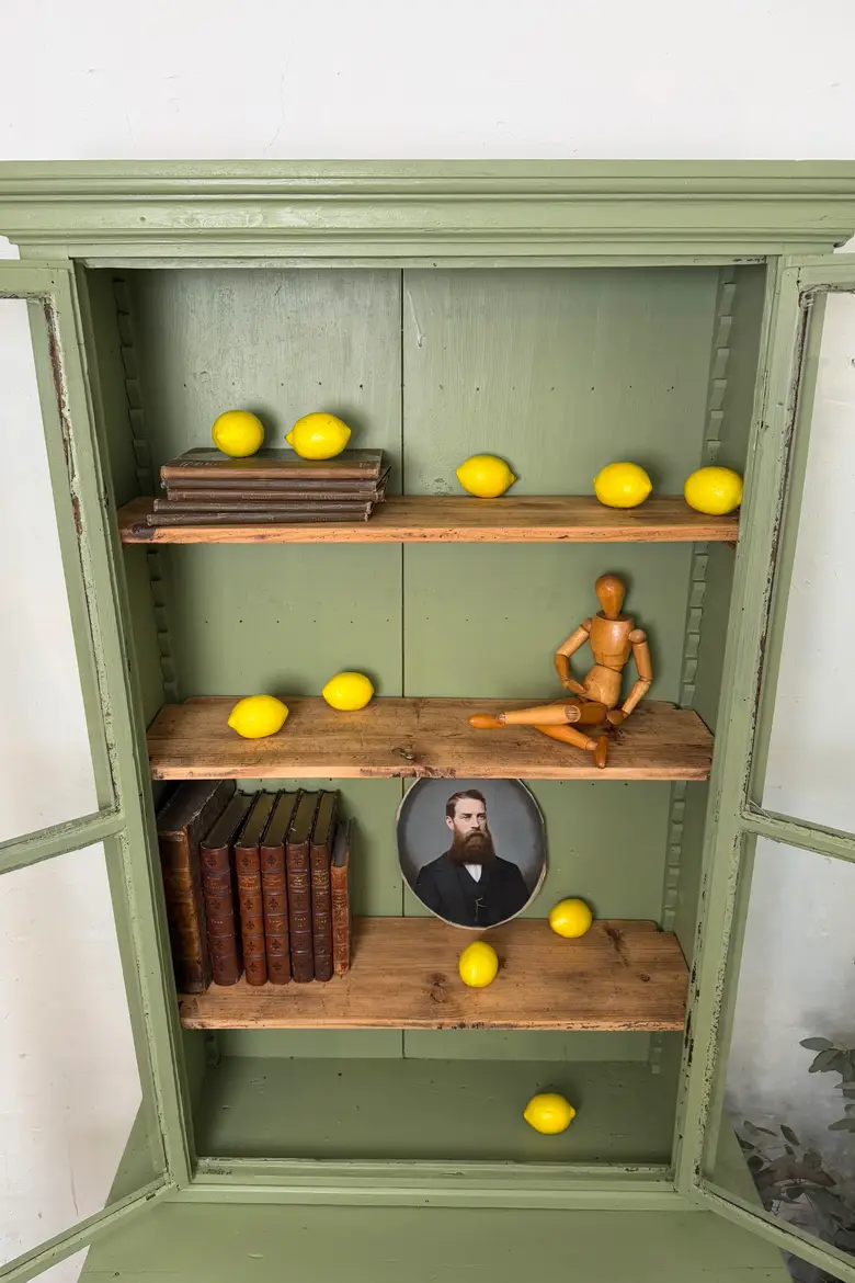 Petit deux-corps ancien vert