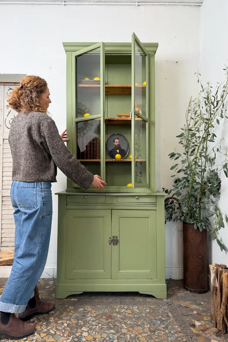 Petit deux-corps ancien vert
