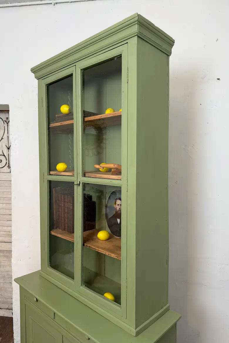 Petit deux-corps ancien vert