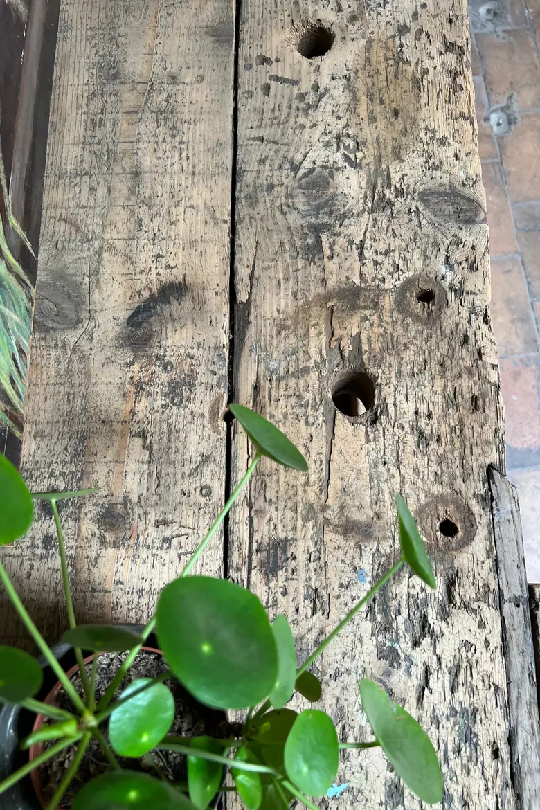Petit établi d’atelier en bois Début XXème