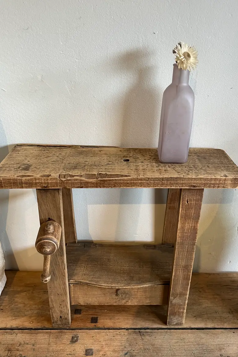 Petit établi de maîtrise en bois Début XXème