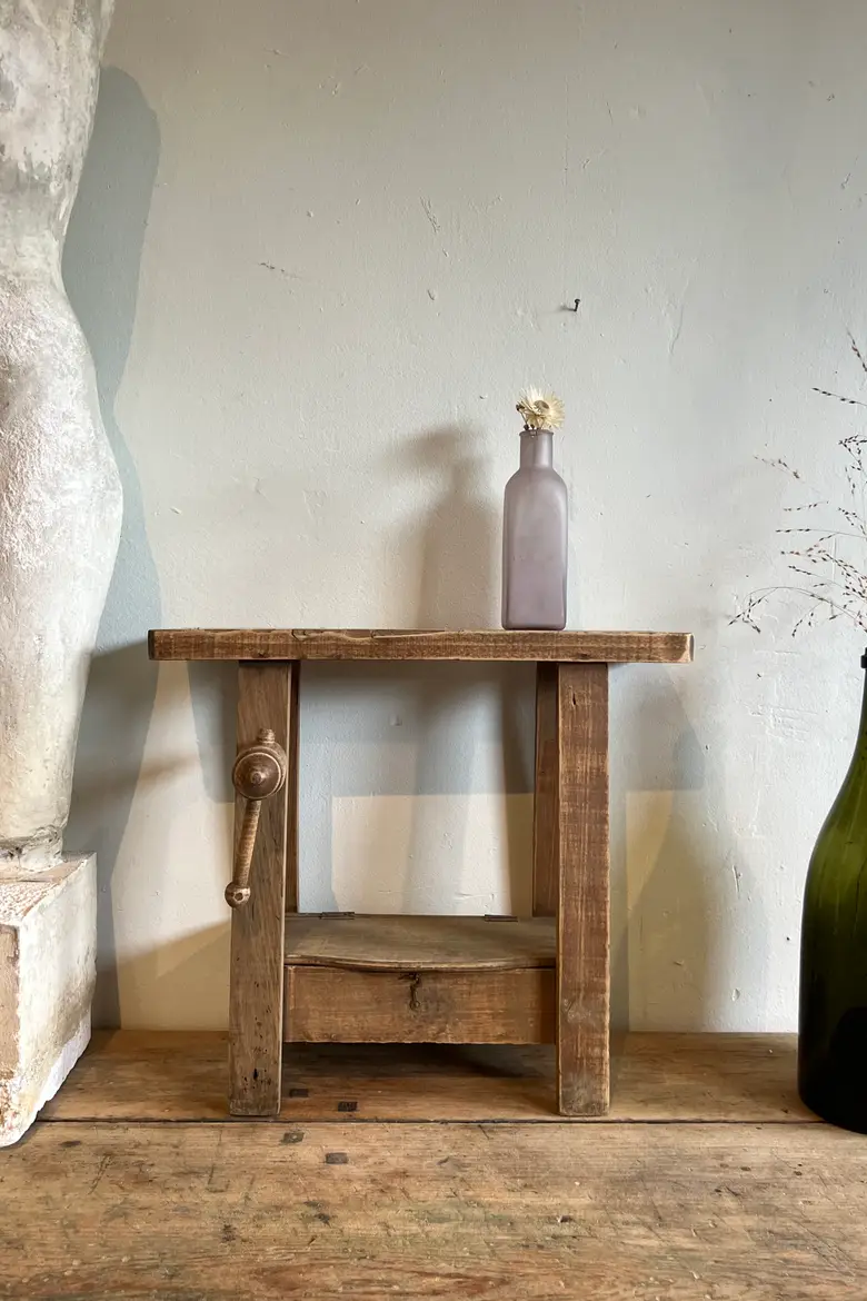 Petit établi de maîtrise en bois Début XXème