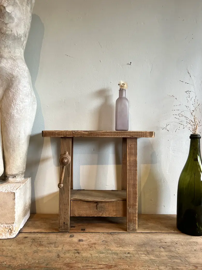 Petit établi de maîtrise en bois Début XXème