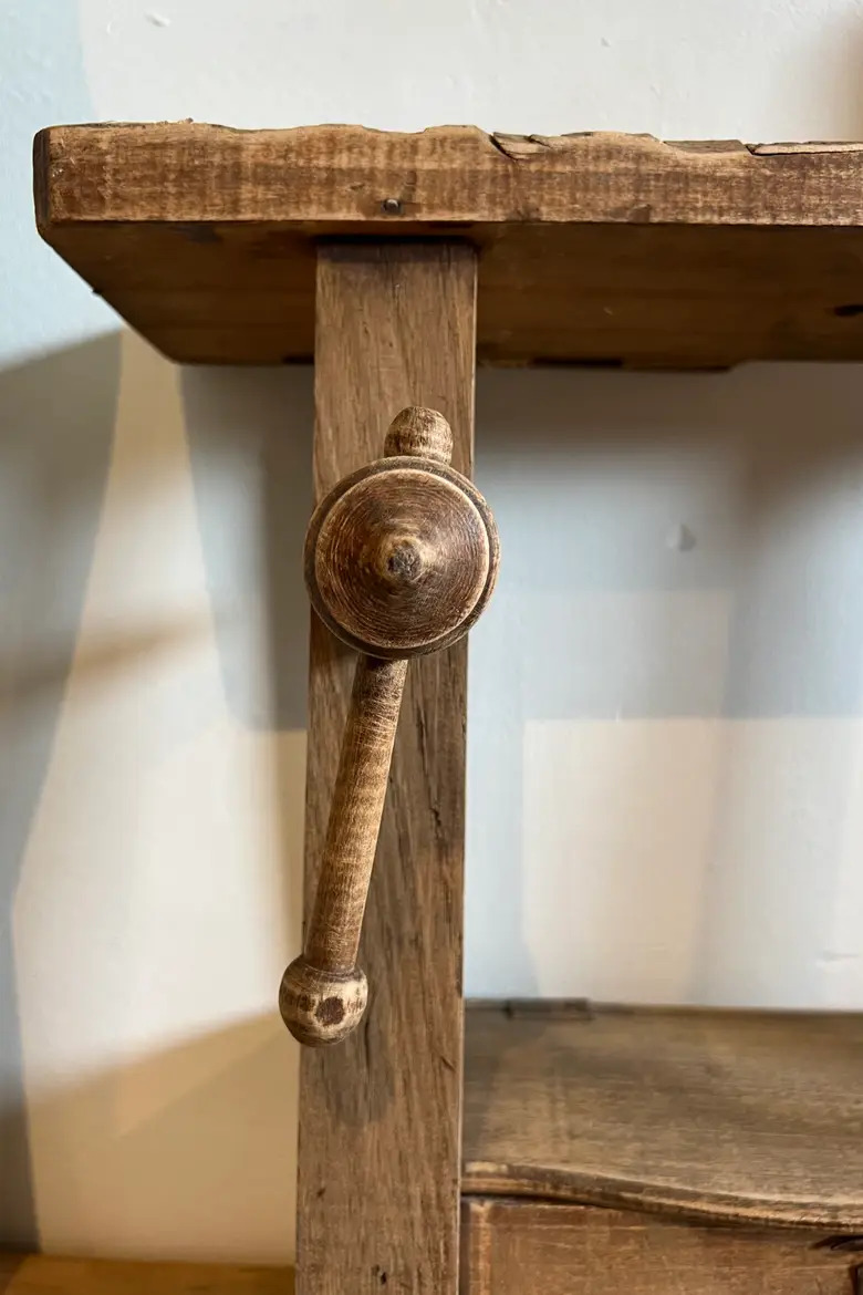 Petit établi de maîtrise en bois Début XXème