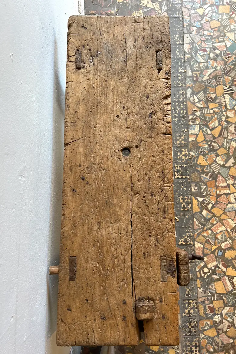 Petit établi en chêne Début XXème