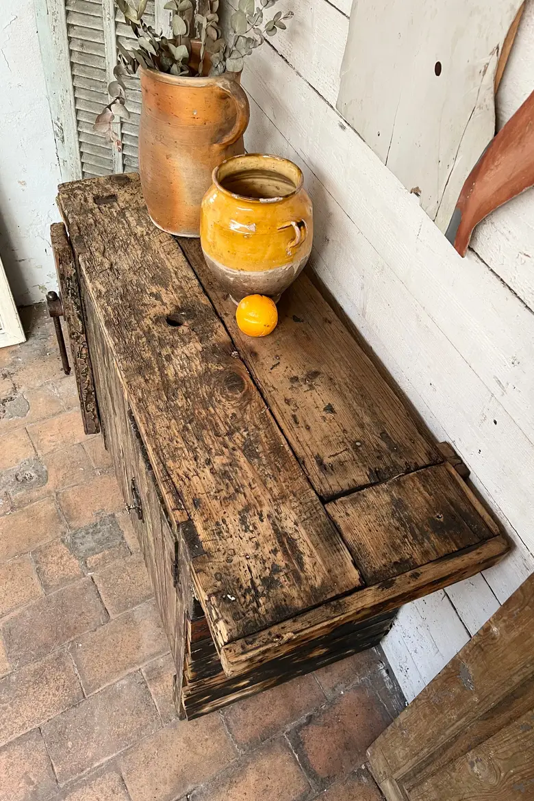 Petit établi patiné Début XXème