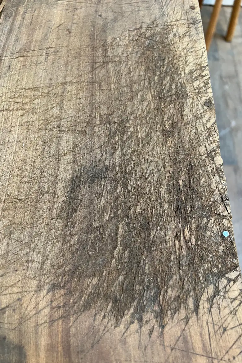 Petit établi rustique en bois Début XXème