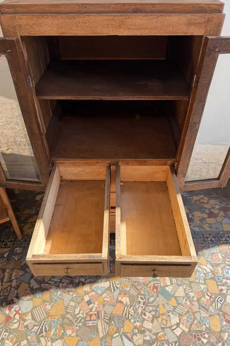 Petit meuble d’appoint en chêne – début 20ᵉ