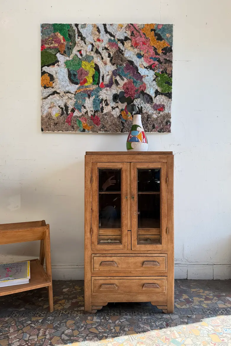 Petit meuble d’appoint en chêne – début 20ᵉ