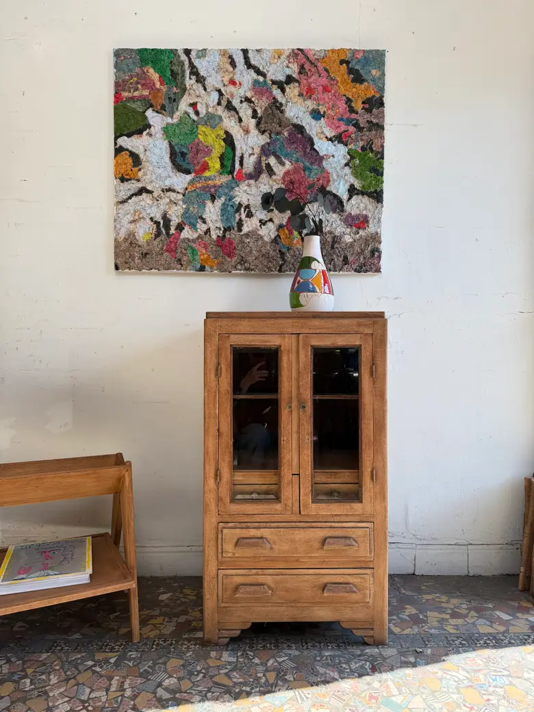 Petit meuble d’appoint en chêne – début 20ᵉ
