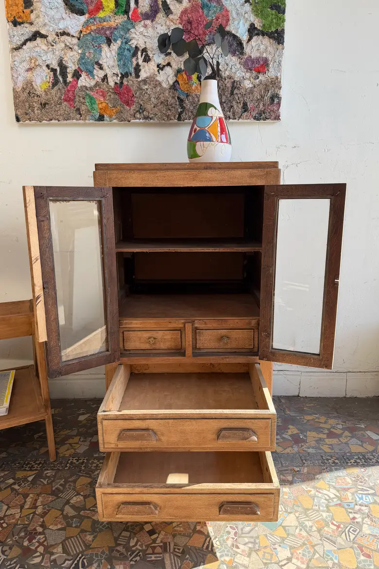 Petit meuble d’appoint en chêne – début 20ᵉ