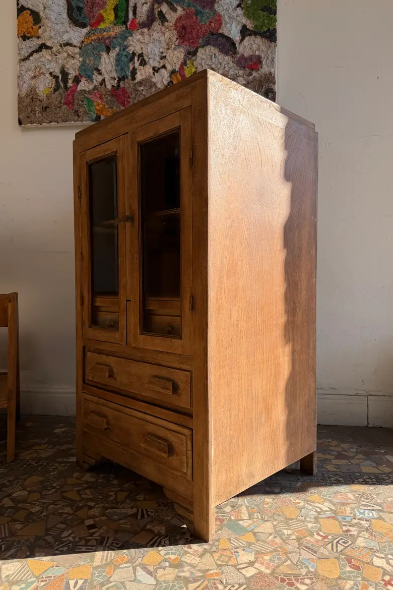 Petit meuble d’appoint en chêne – début 20ᵉ