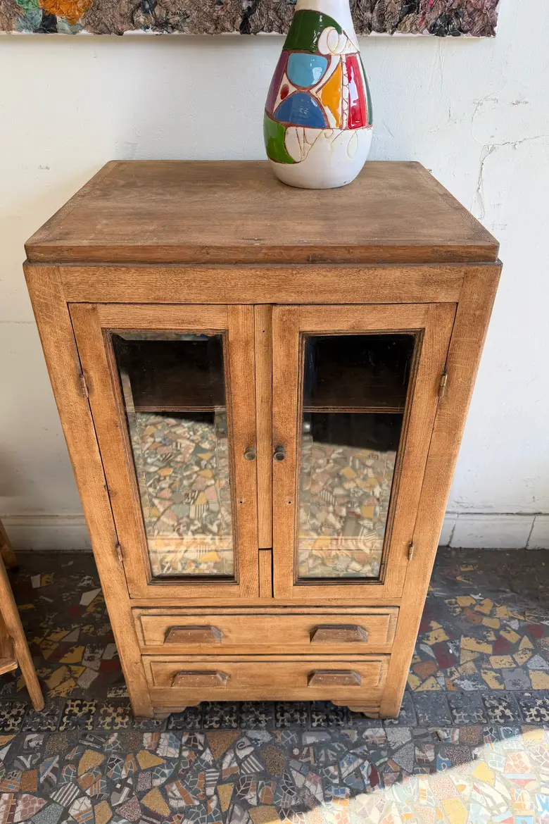 Petit meuble d’appoint en chêne – début 20ᵉ