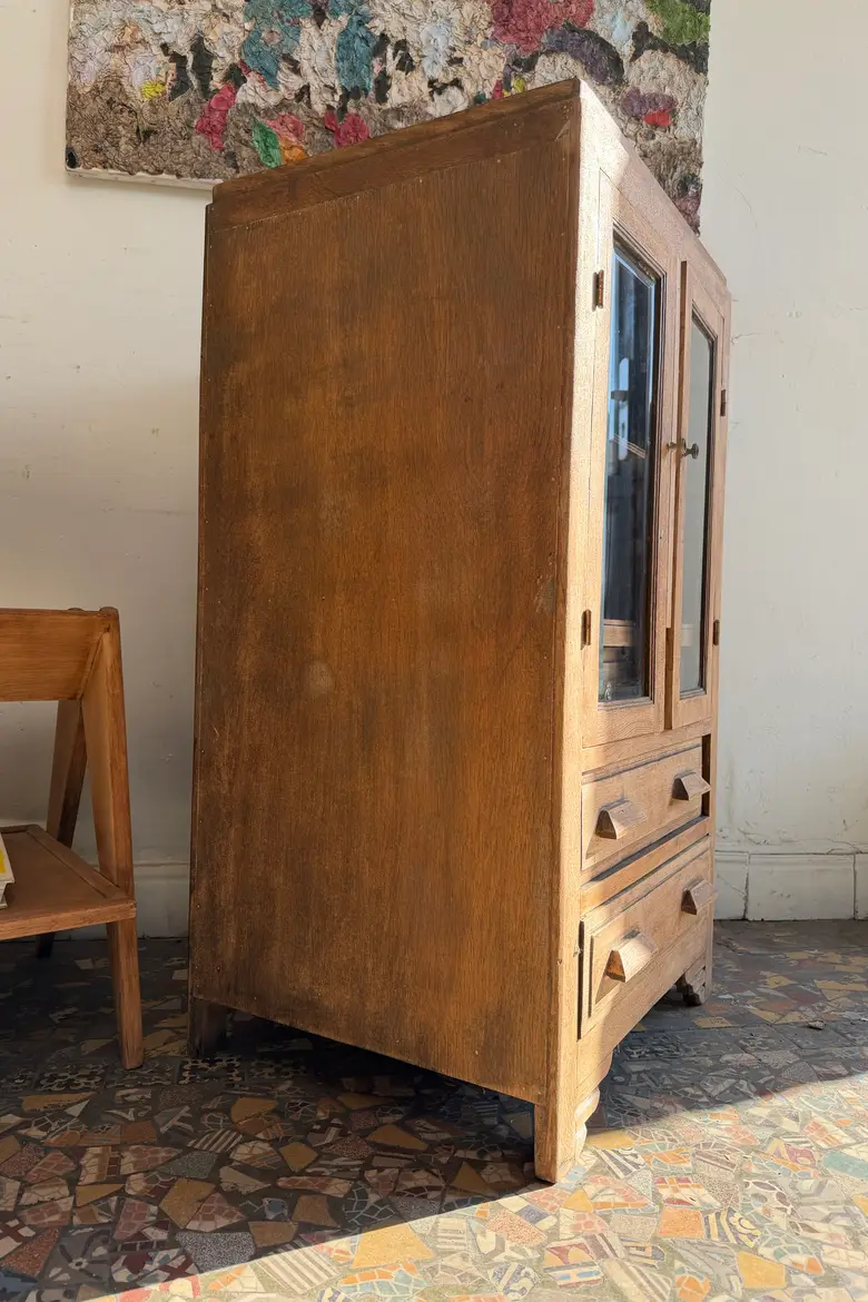 Petit meuble d’appoint en chêne – début 20ᵉ