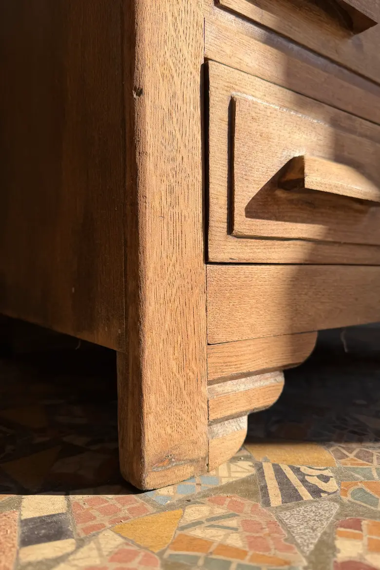 Petit meuble d’appoint en chêne – début 20ᵉ