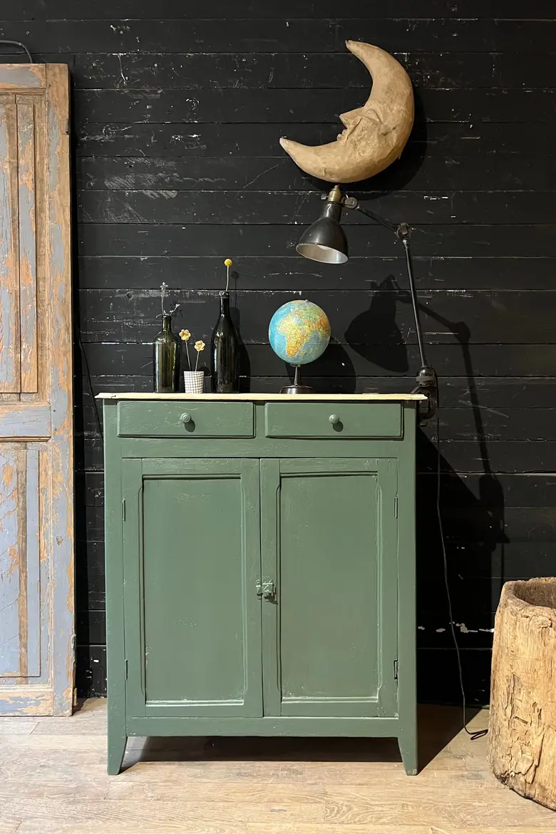 Petit meuble d’atelier  en bois Début XXème