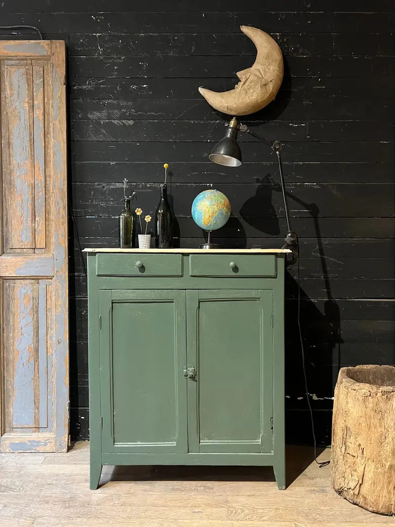 Petit meuble d’atelier en bois Début XXème