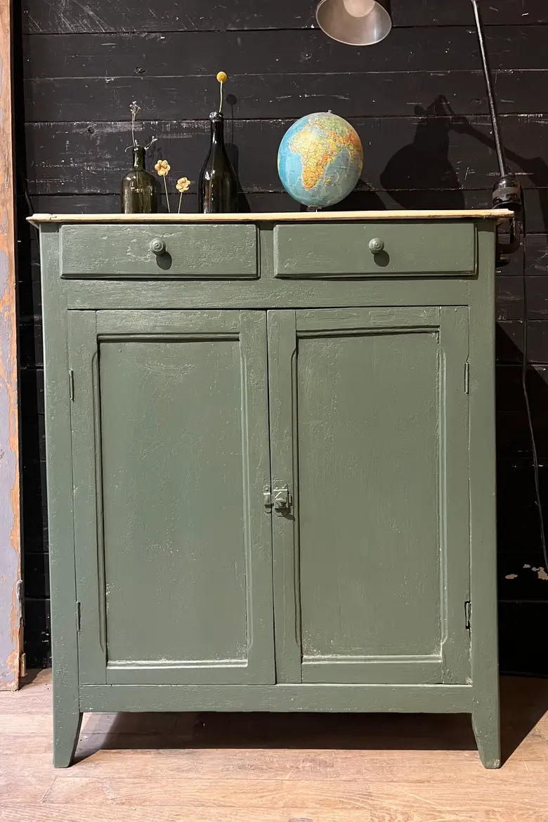 Petit meuble d’atelier en bois Début XXème