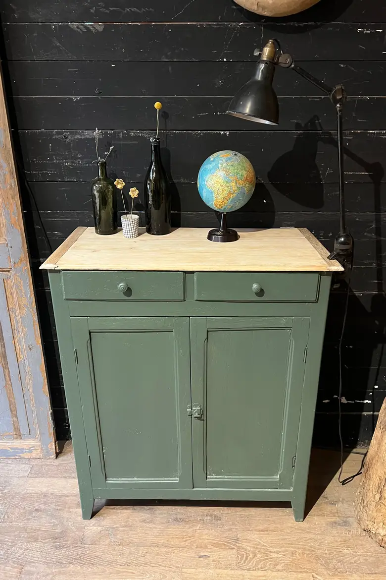 Petit meuble d’atelier  en bois Début XXème